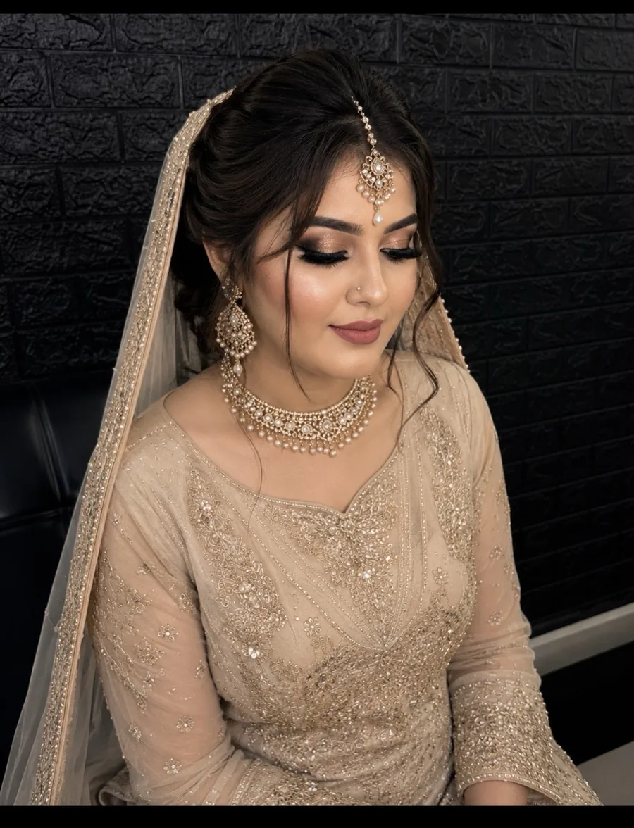 Engagement Bridal Makeup at Adila's Beauty Salon