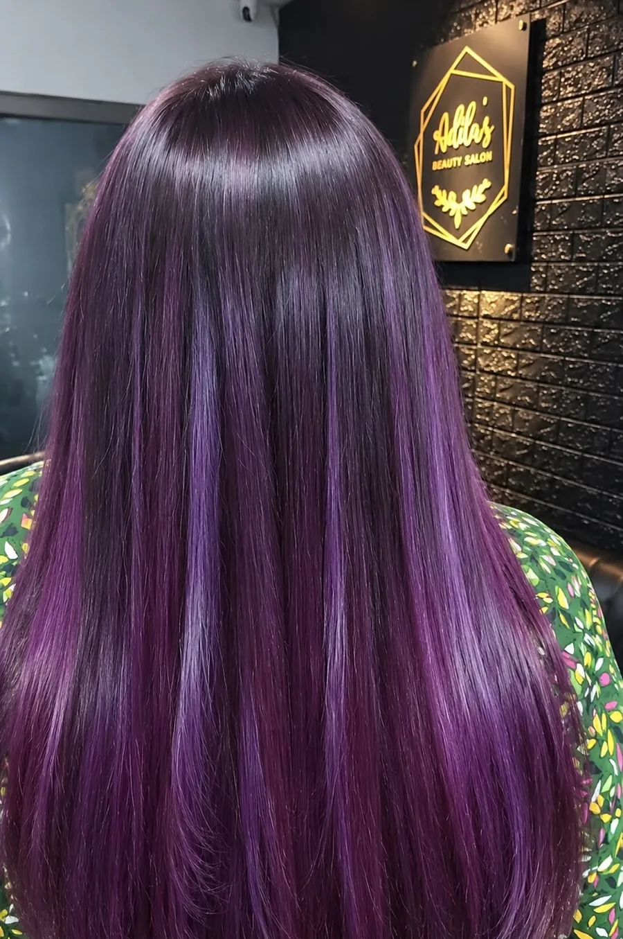 Deep Plum Violet Ombre