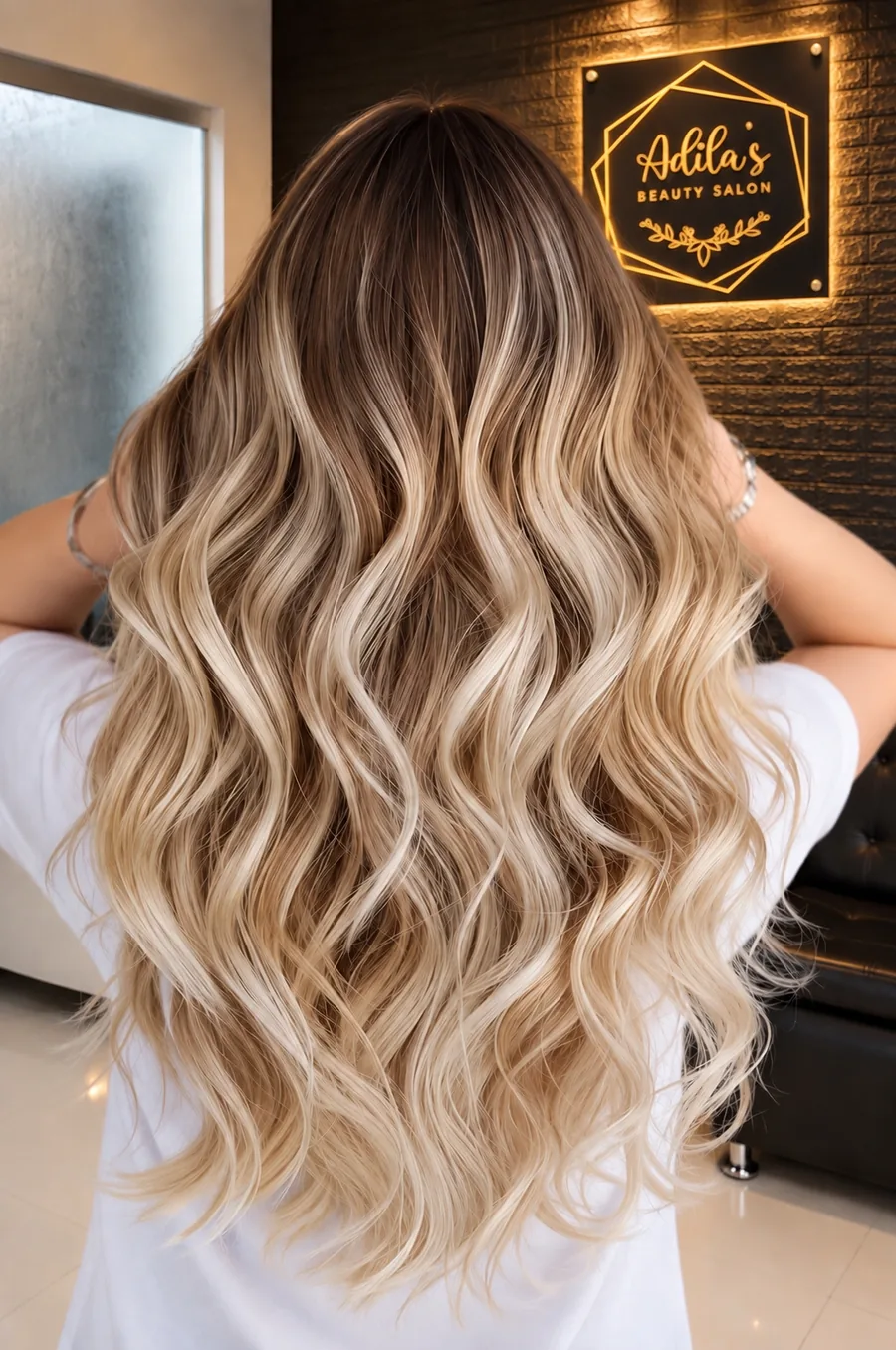 Pastel Beige Balayage
